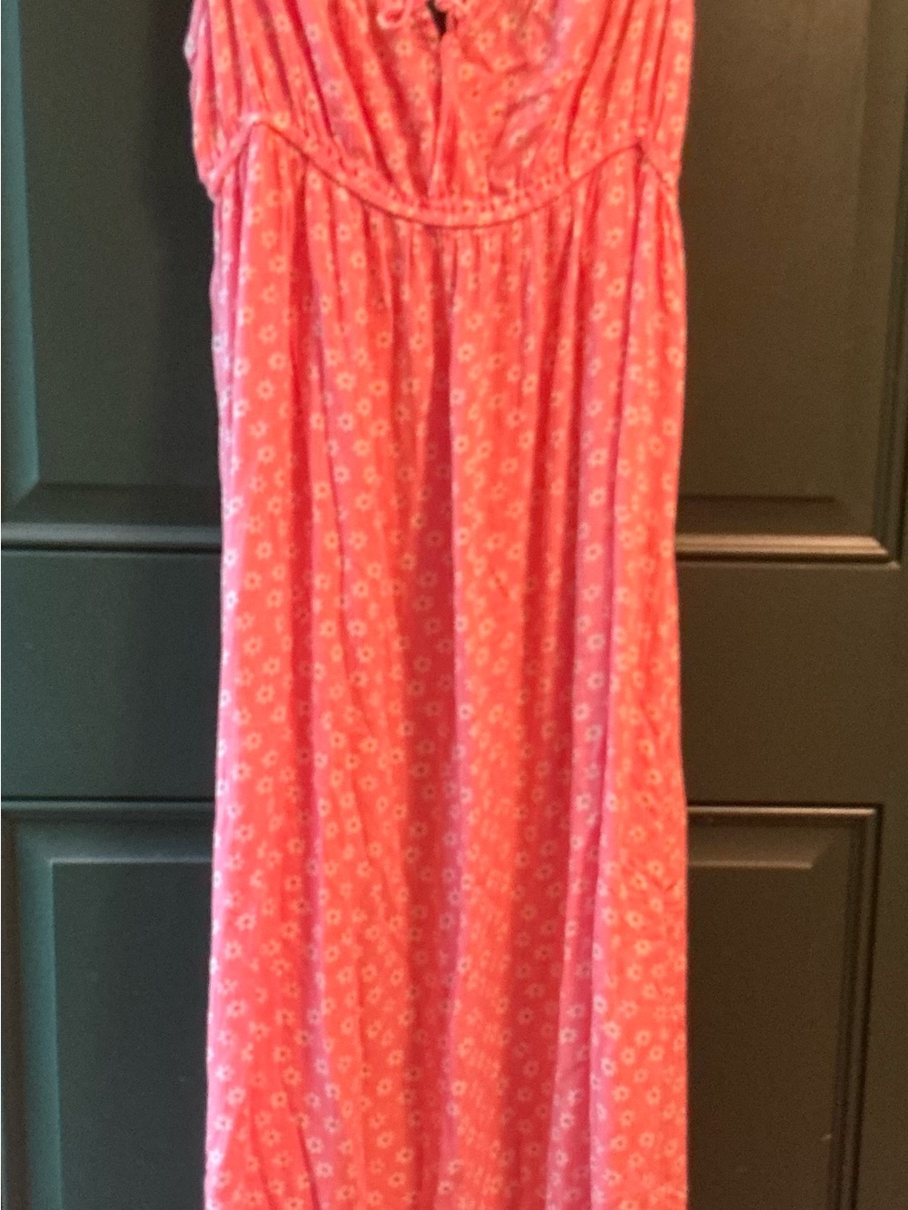 Billabong Coral Pink Floral midi/maxi dress